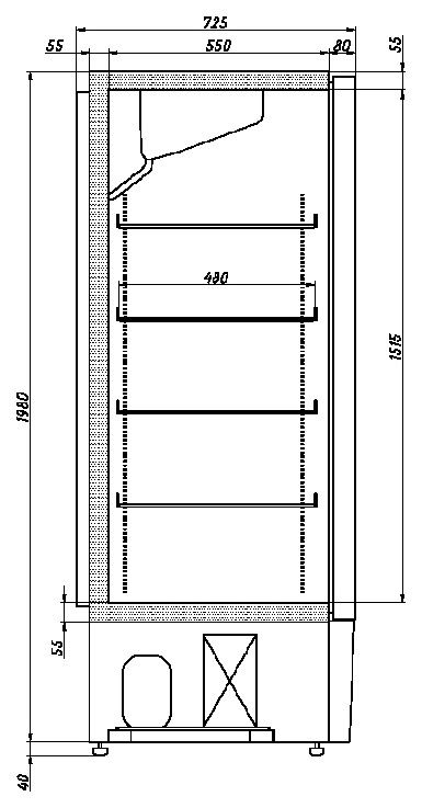 Шкаф холодильный R700 M Ariada