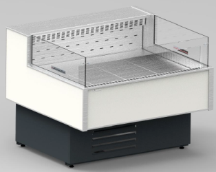 Холодильная витрина Cryspi Gamma Quadro SN FISH 1500 LED (с боковинами)