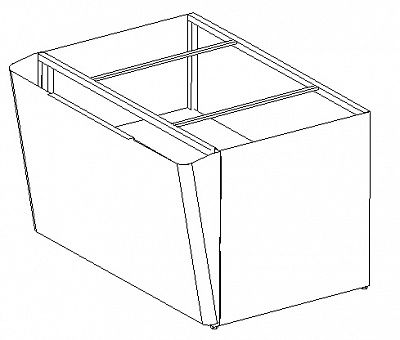 Настольная витрина Polus A87 N 1,5-10 9006 (Подставка 1,5)