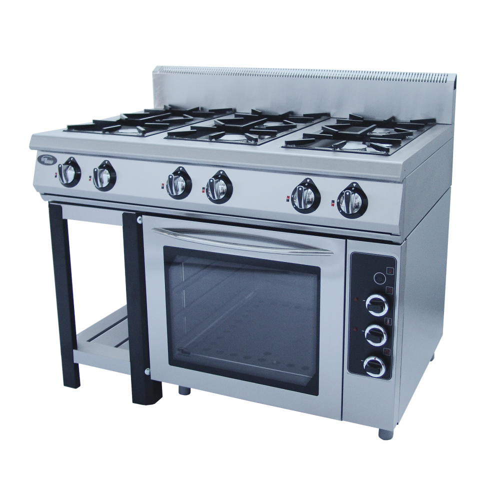 Плита газовая GrillMaster Ф6ПДГ/800 с электрической духовкой