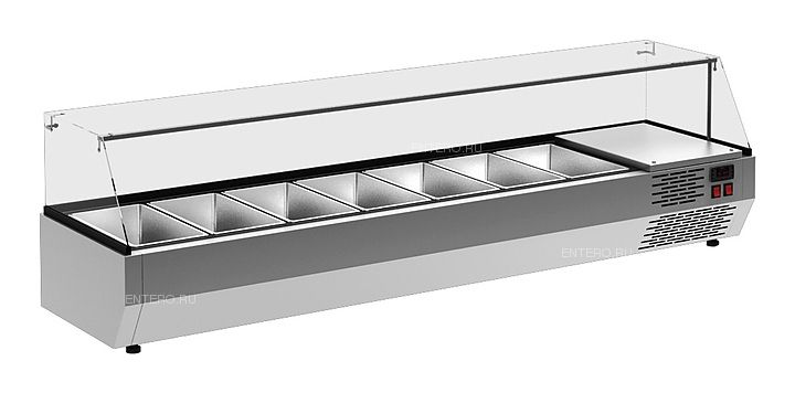 Витрина для ингедиентов Polus A40 SН 1,3 с крышкой 0430