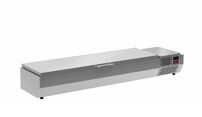 Витрина для ингедиентов Polus A40 SM 1,6 с крышкой 0430 (Carboma VT3-G с крышкой)