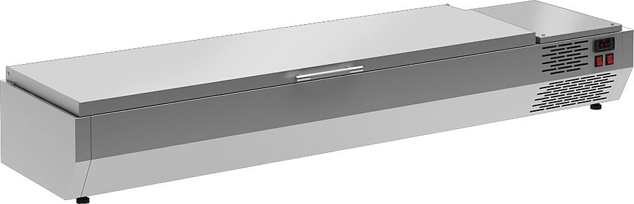 Витрина для ингедиентов Polus A40 SM 2,1 с крышкой 0430
