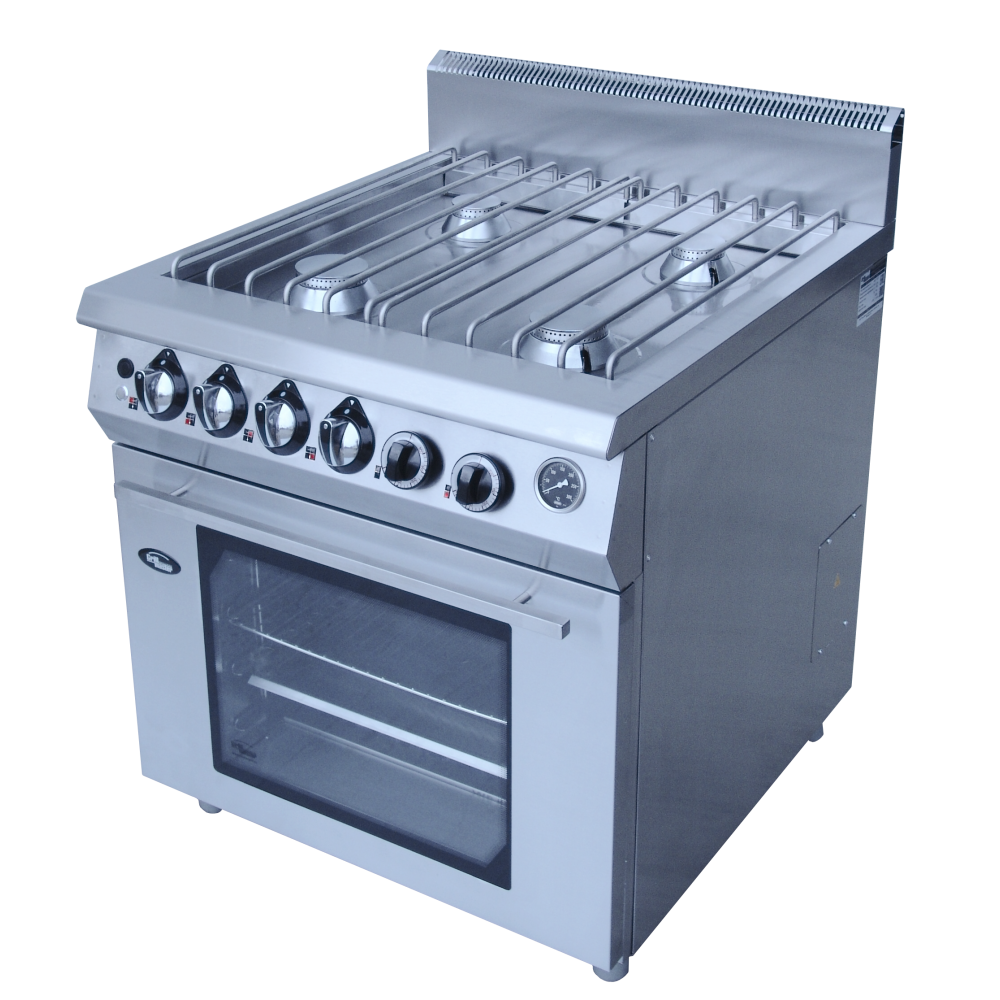 Плита газовая GrillMaster Ф4ПДГ/900 (с газовой духовкой, решетка из н/стали)