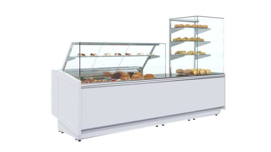 Витрина тепловая Polus КС80 SH 1,0-1 1003 белый