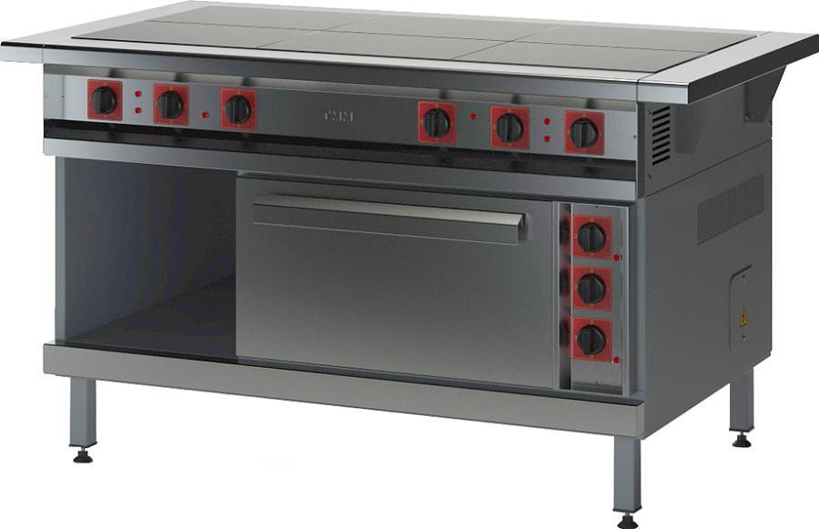 Электрическая плита ТММ ПЭТ-6ШЖ 1250(1450*)х800х850